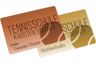 Ticket- und Gutscheinkarten-System Tennisschule Simanek