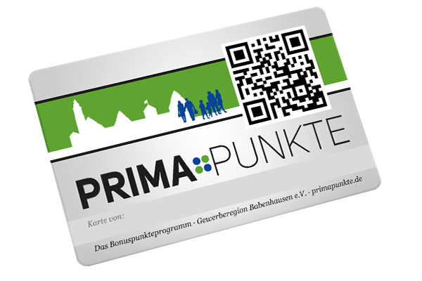 PRIMA Punkte, regionales Bonuspunkte- und Gutschein-System in Babenhausen